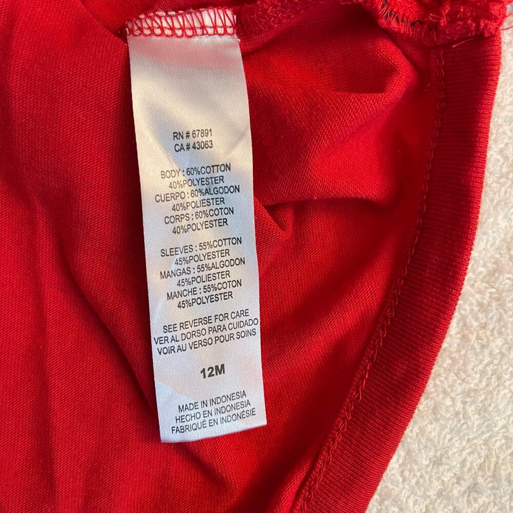 NFL Kansas City Chiefs Baby Bodysuit Long Sleeve Size 12M Football Super Bowl - Picture 5 of 6